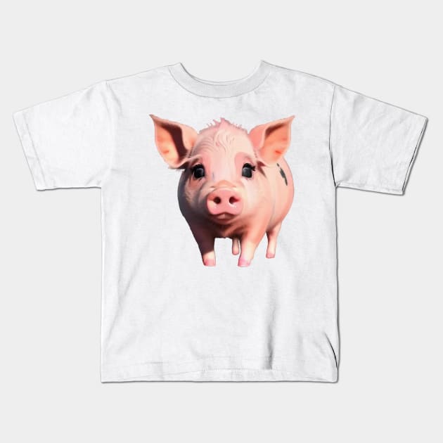 Just a Piggy 2 Kids T-Shirt by Dmytro